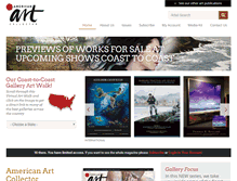 Tablet Screenshot of americanartcollector.com